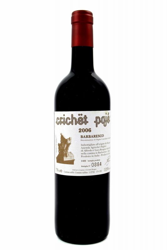 Roagna - Barbaresco Crichet Paje 2006 Ml. 750 Divine Golosità Toscane Roagna - Barbaresco Crichet Paje 2006 Ml. 750 Divine Golosità Toscane